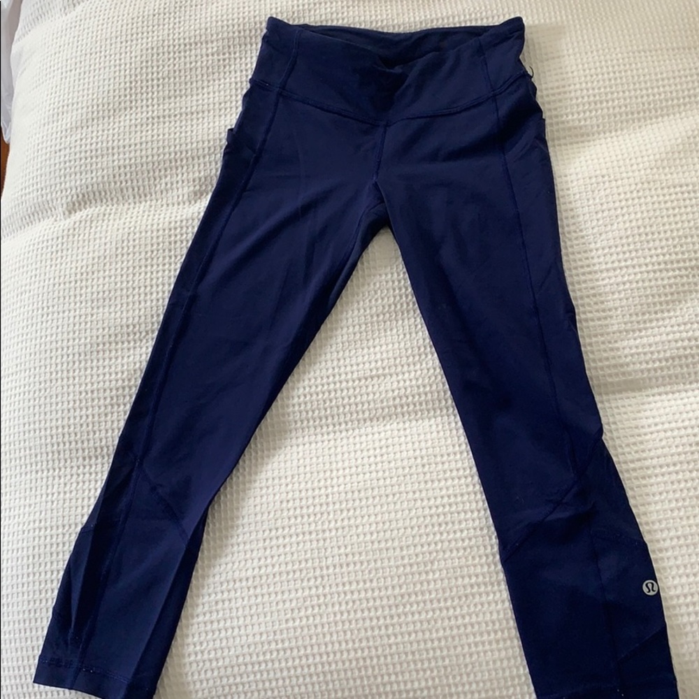 Lululemon Crop Legging Blue